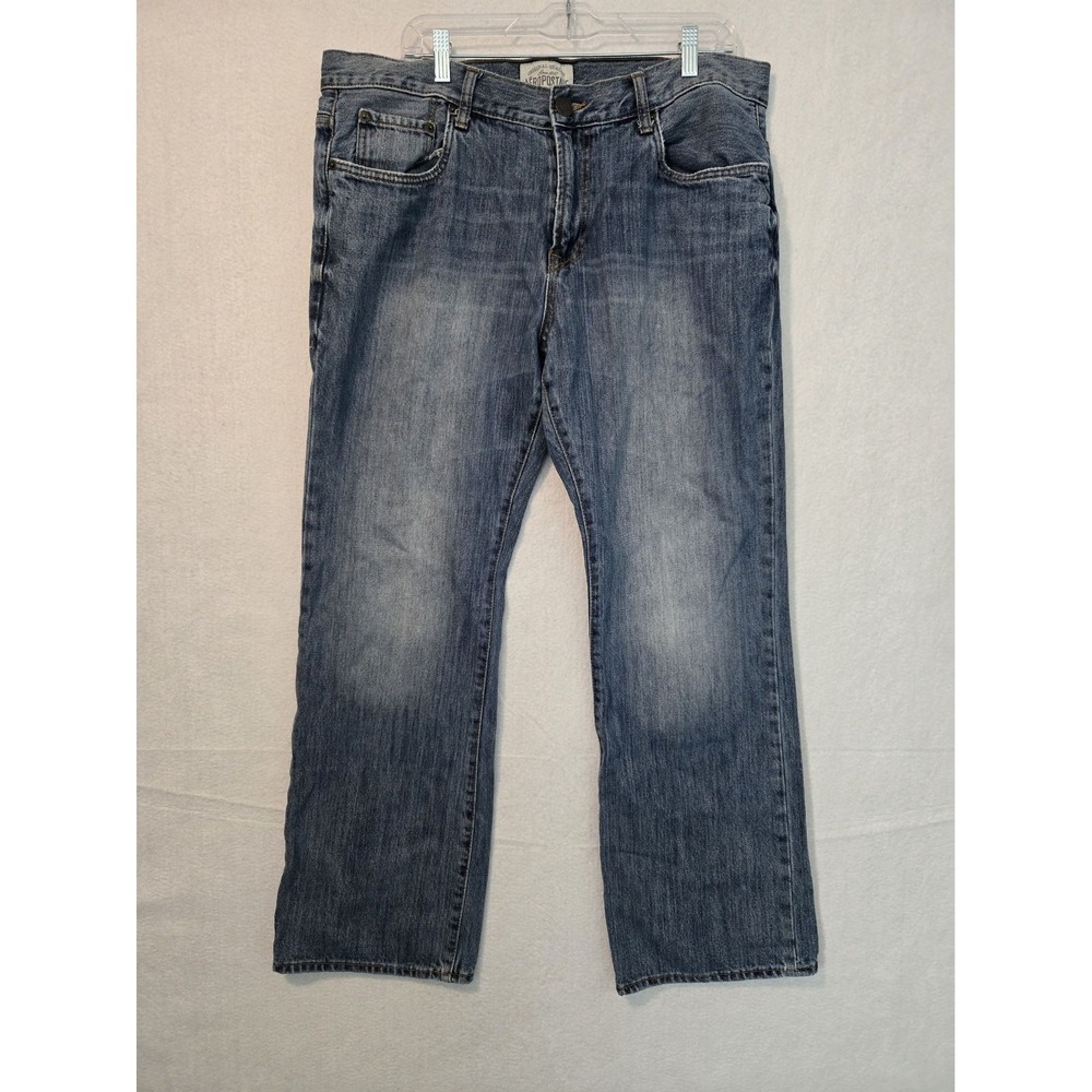 Aéropostale Mens Slim Bootcut Jeans 36 x 32 Driggs Blue Denim